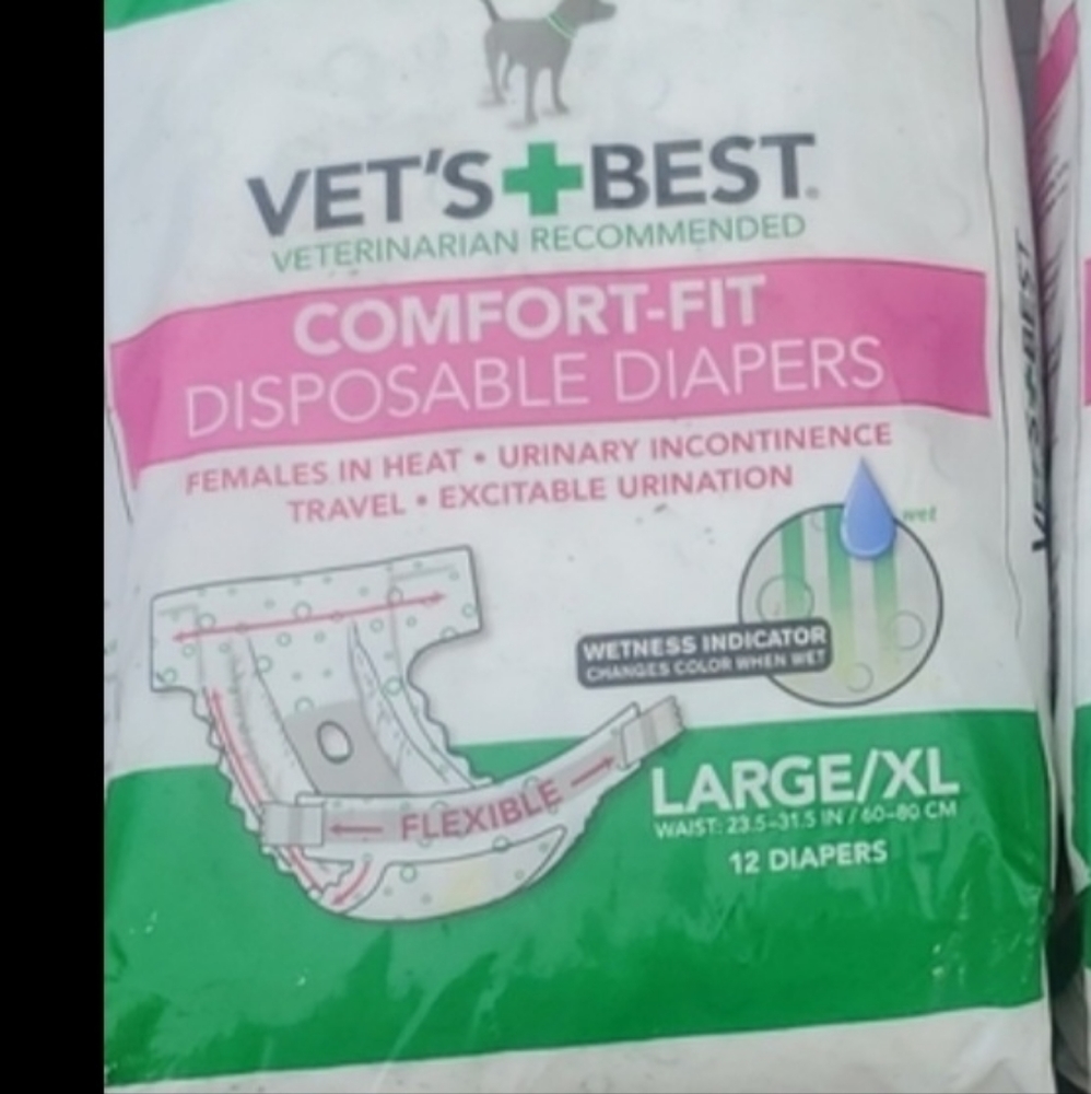 💥50% sale💥NEW Vets Best diapers sz Large/XL #1506